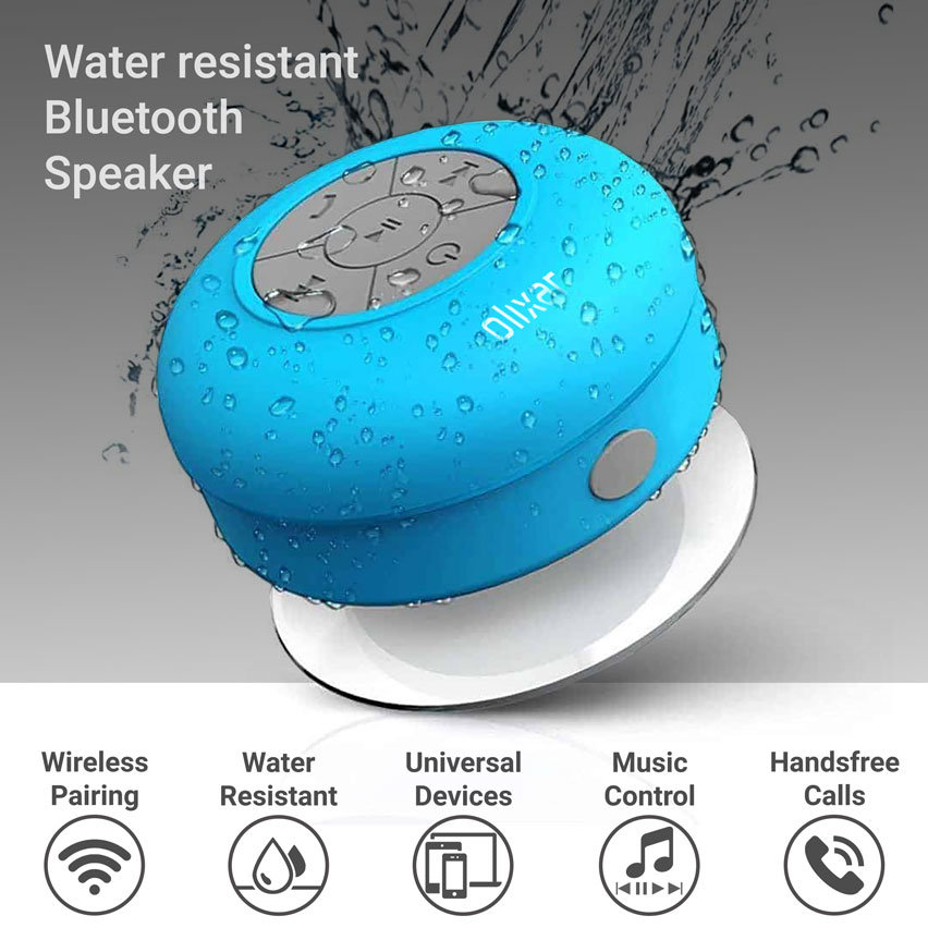 Olixar AquaFonik Bluetooth Shower Speaker - Blue