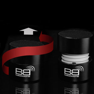BaseBoomz Portable Bluetooth Speaker - Black