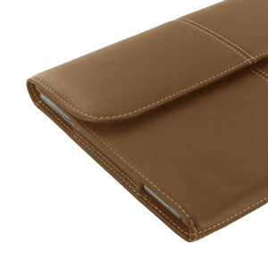 PDair Leather Business Case for Galaxy Note 10.1 2014 - Brown
