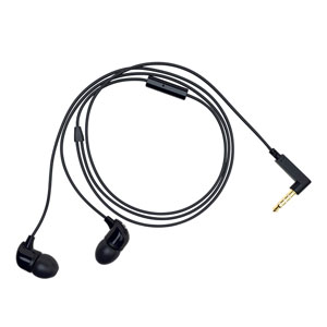 Happy Plugs In-Ear Earphones with Hands Free Microphone - Black