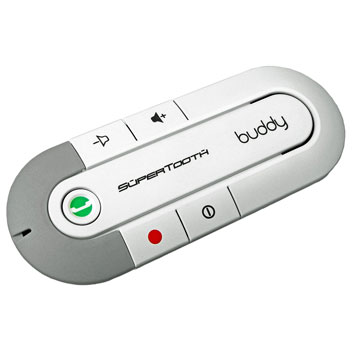 SuperTooth Buddy Bluetooth v2.1 Hands-free Visor Car Kit - White