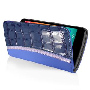 Orzly Rocksy Wallet Case for Nexus 5 - Blue