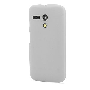 Translucent Shell Cover for Motorola Moto G - White