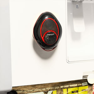 Intempo Bluetooth Bathroom Speaker - Black / Red
