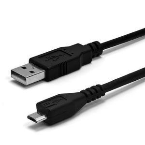 Cable de Carga y Sincronización Micro USB Extra Largo / 3 m - Negro