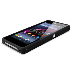 Coque Sony Xperia Z1 Compact Muvit Bimat – Transparente / Noire