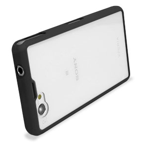 Coque Sony Xperia Z1 Compact Muvit Bimat – Transparente / Noire