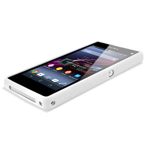 Muvit Bimat Back Case for Sony Xperia Z1 Compact - Clear / White