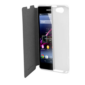 Muvit Easy Folio Leather Style Case for Sony Xperia Z1 Compact - White