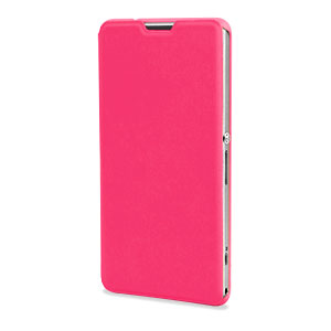 Muvit Easy Folio Leather Style Case for Sony Xperia Z1 Compact - Pink