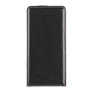 Muvit Slim Leather Style Flip Case for Huawei Ascend P6 - Black