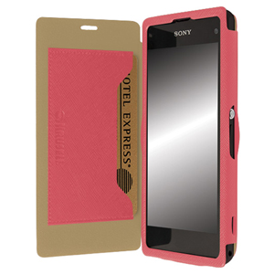 Krusell Malmo FlipCover for Xperia Z1 Compact - Pink