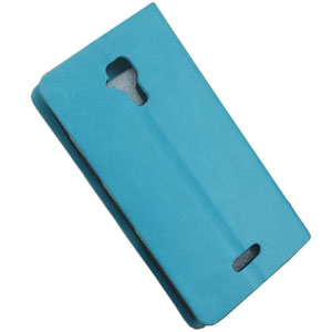 Stand and Type Folio Case for Wiko Cink Five - Blue