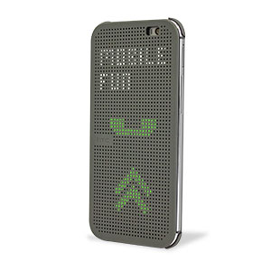Funda Oficial Dot View Case para el HTC One M8 - Gris