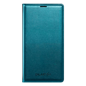 Flip Cover Wallet Officielle Samsung Galaxy S5 – Bleue Topaz *
