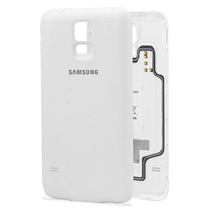 Official Samsung Galaxy S5 Wireless Charging Cover - White