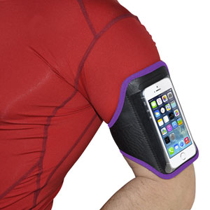 Universal Armband for Medium-Sized Smartphones - Purple