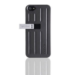 Veho SAEM™ S7 iPhone 5S/5 Case with 8GB USB Memory Drive – Black