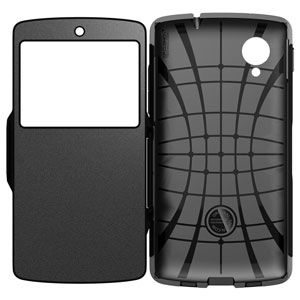 Spigen Slim Armor View Case for Google Nexus 5 - Smooth Black