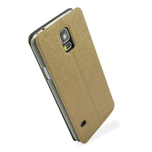 Housse Samsung Galaxy S5 Pudini Flip and Stand – Or