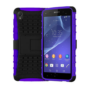 ArmourDillo Hybrid Protective Case for Sony Xperia Z2 - Purple