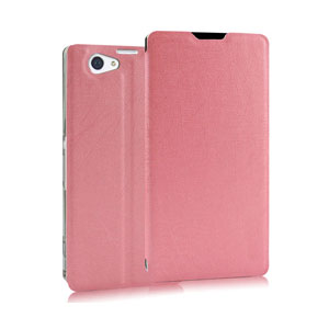 Pudini Flip and Stand Sony Xperia Z2 Case - Pink