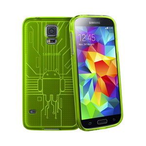 Coque Samsung Galaxy S5 Cruzerlite Circuit Bugdroid - Verte