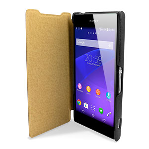 Pudini Leather Style Sony Xperia Z2 Case - Black