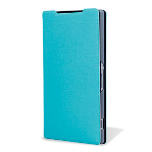 Pudini Book Flip and Stand Sony Xperia Z2 Case - Blue