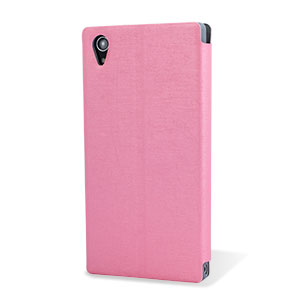 Pudini Leather Style Sony Xperia Z2 Stand Case - Pink