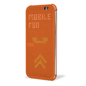 Official HTC One M8 Dot View Case - Orange Popsicle