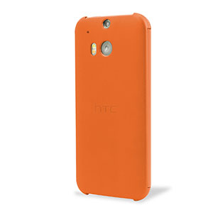 Official HTC One M8 Dot View Case - Orange Popsicle