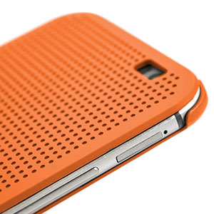 Official HTC One M8 Dot View Case - Orange Popsicle