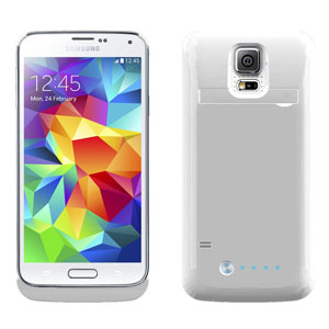 Samsung Galaxy S5 Power Bank Case - White