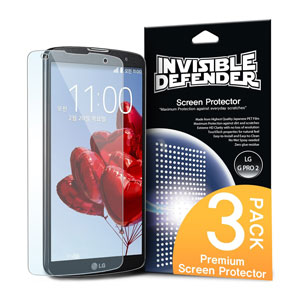 Rearth Invisible Defender 3 Pack LG G Pro 2 Screen Protector