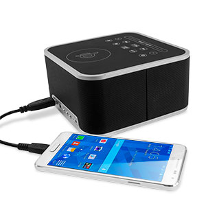 Réveil Bluetooth Recharge Sans Fil Qi Tone S1 - Noir