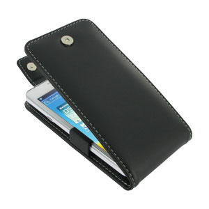 PDair Huawei G600 Leather Flip Case - Black
