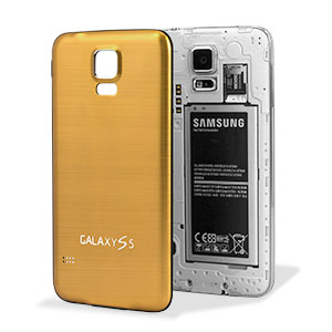 Replacement Aluminium Metal Samsung Galaxy S5 Back Cover - Gold