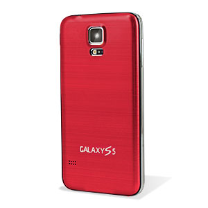 Replacement Aluminium Metal Samsung Galaxy S5 Back Cover - Red