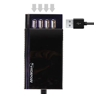 Adaptador 4 puertos USB 9.6A Korpow 