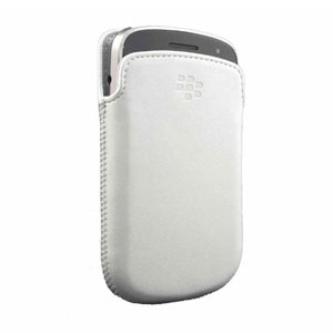 BlackBerry 9720 Leather Pocket - White
