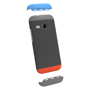 Official HTC One Mini 2 Double Dip Hard Shell - Grey and Red