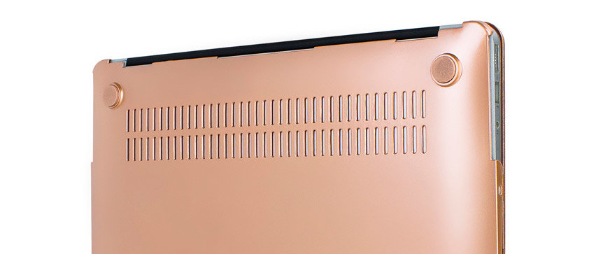 Olixar Toughguard MacBook Air 13 inch Hard Case - Champagne Gold