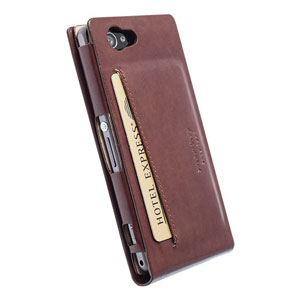 Krusell Kalmar Sony Xperia Z1 Compact Wallet Case - Brown