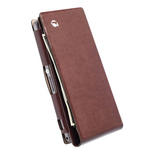 Krusell Kalmar Sony Xperia Z1 Compact Wallet Case - Brown