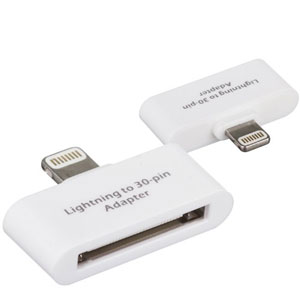 Adaptateur Kit: Apple 30 Pin vers Lightning - Blanc