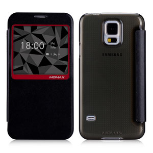 Momax Samsung Galaxy S5 Flip View Case - Black