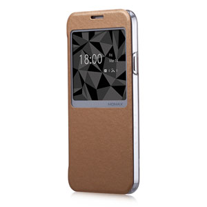 Momax Samsung Galaxy S5 Flip View Case - Gold