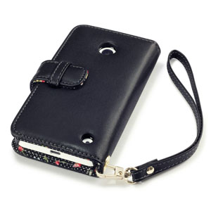 Nokia 630 / 635 Leather-Style Wallet Case -  Black