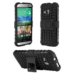 ArmourDillo Hybrid HTC One Mini 2 Protective Case - Black